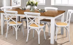 VI Montreal Solid Timber Two Tone Dining Table thumbnail 5