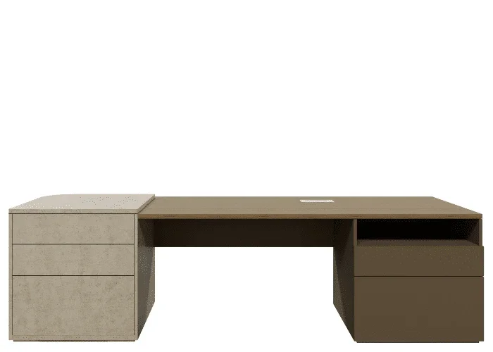 DD Danni 2 Drawer 1 Cupboard Executive Desk