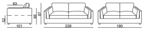 EL Denmark Fabric Sofa 2.5+2 Seater Set thumbnail 3