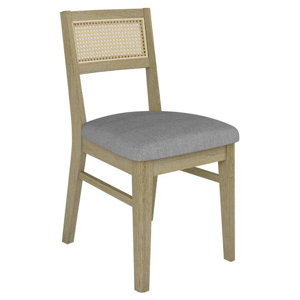 VI Malmo Timber Frame Fabric Seat Dining Chair