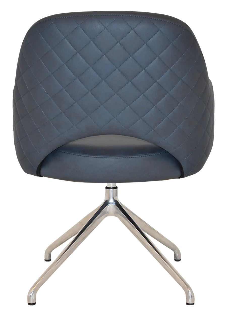 EZ ARM CHAIR ALBURY TRESTLE V2 POLISHED ALU