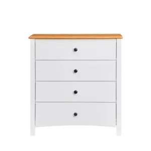 VI Courtney Solid Timber 4 Drawer Tallboy thumbnail 1