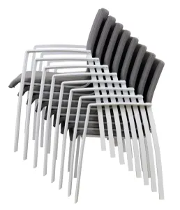 VI Baska Aluminium Extendable Outdoor Dining Table with 4 Chair Set thumbnail 5