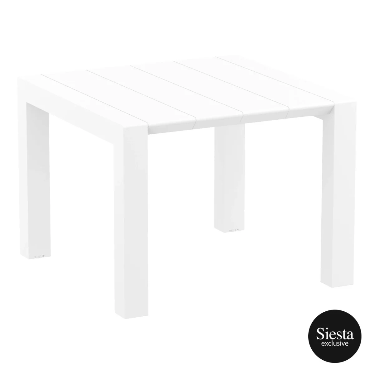 FL 3 Piece Vegas Hospitality Outdoor Extendable Dining Table with Aruba Tub Chair