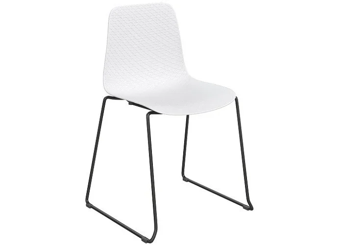 DD Emboss Stackable Sled Base Visitor Chair