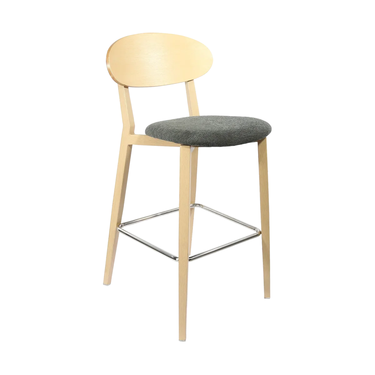 FL Atlanta Upholstered Seat Aluminium Frame Hospitality Barstool