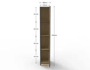 RL 4 Door Melamine Locker thumbnail 4