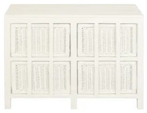 CT Hamptons Solid Timber Frame Rattan 4 Drawer Chest of Drawers thumbnail 4