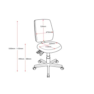RL Ergo Air Fabric Upholstered High Back Operator Chair thumbnail 2