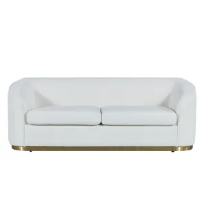BT Bellissimo Oro Fabric Upholstered 3 Seater Sofa with Gold base thumbnail 1