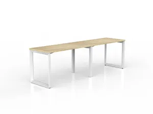 OL Anvil 2-User Workspace – Oak Top with White Frame thumbnail 3