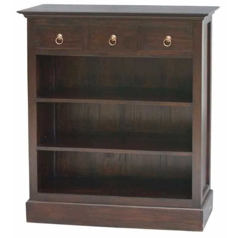 CT Tasmania Solid Timber 3 Drawer Bookcase