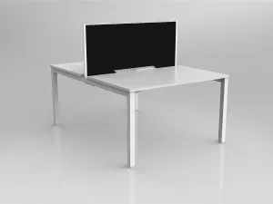 OL Axis 2 User Double Sided Workstation with Screen - Splice Fabric thumbnail 6