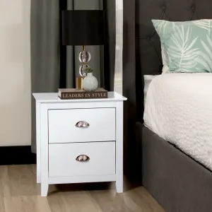 VI Costway 2 Drawer Bedside Table thumbnail 2