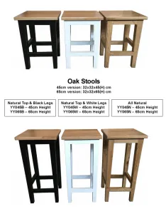 MF Oak Timber Bar and Kitchen Stool thumbnail 16