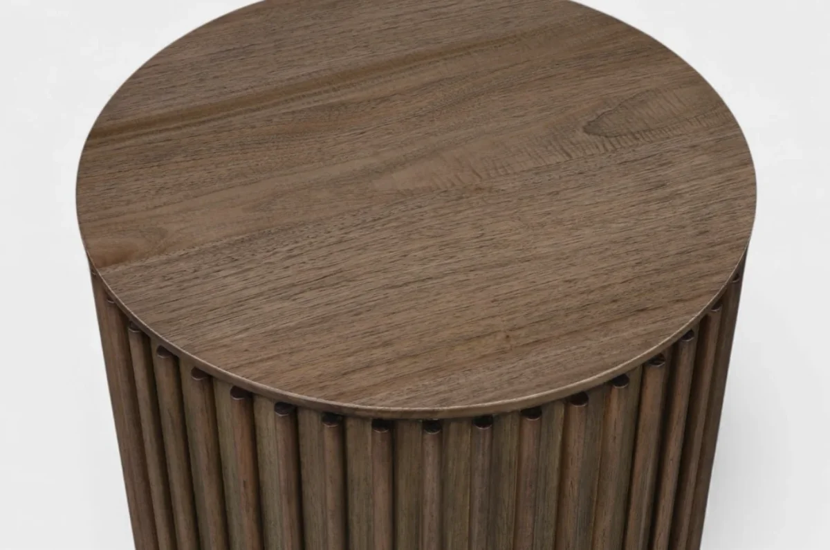 MD Hobart Solid Timber Round Lamp Table