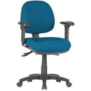 ST Prestige Fabric Upholstered Low Back Task Chair with Arms & Seat Slider thumbnail 1