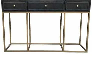 MF Tubetti Metal Base 3 Drawer Console Table