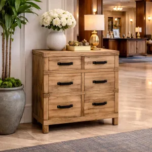 MF Recycled Elm Timber 2 Drawer 2 Door Cabinet thumbnail 4