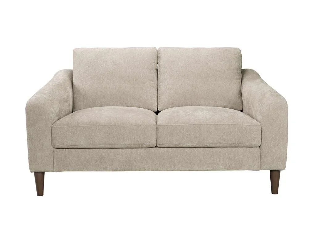 VI Lily Fabric Upholstered Timber Leg 2 Seater Sofa