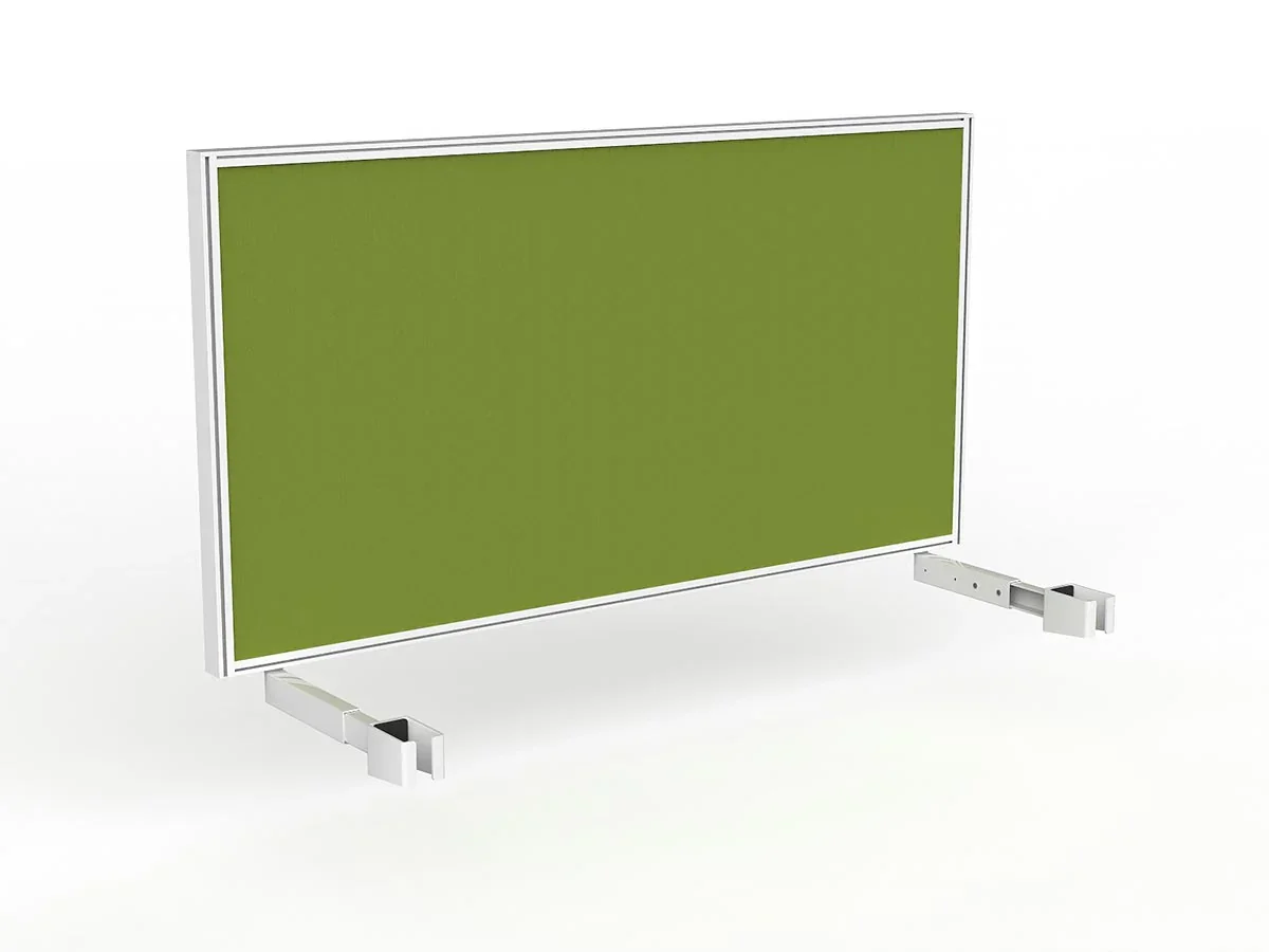 OL Studio Deskmount Screen for Agile Individual Desk – Splice Fabric White Frame