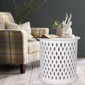 VI Mosaic Solid Timber Round Side Table thumbnail 3