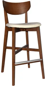 EZ Rialto Light Walnut Stained Solid Timber Framed Barstool thumbnail 12