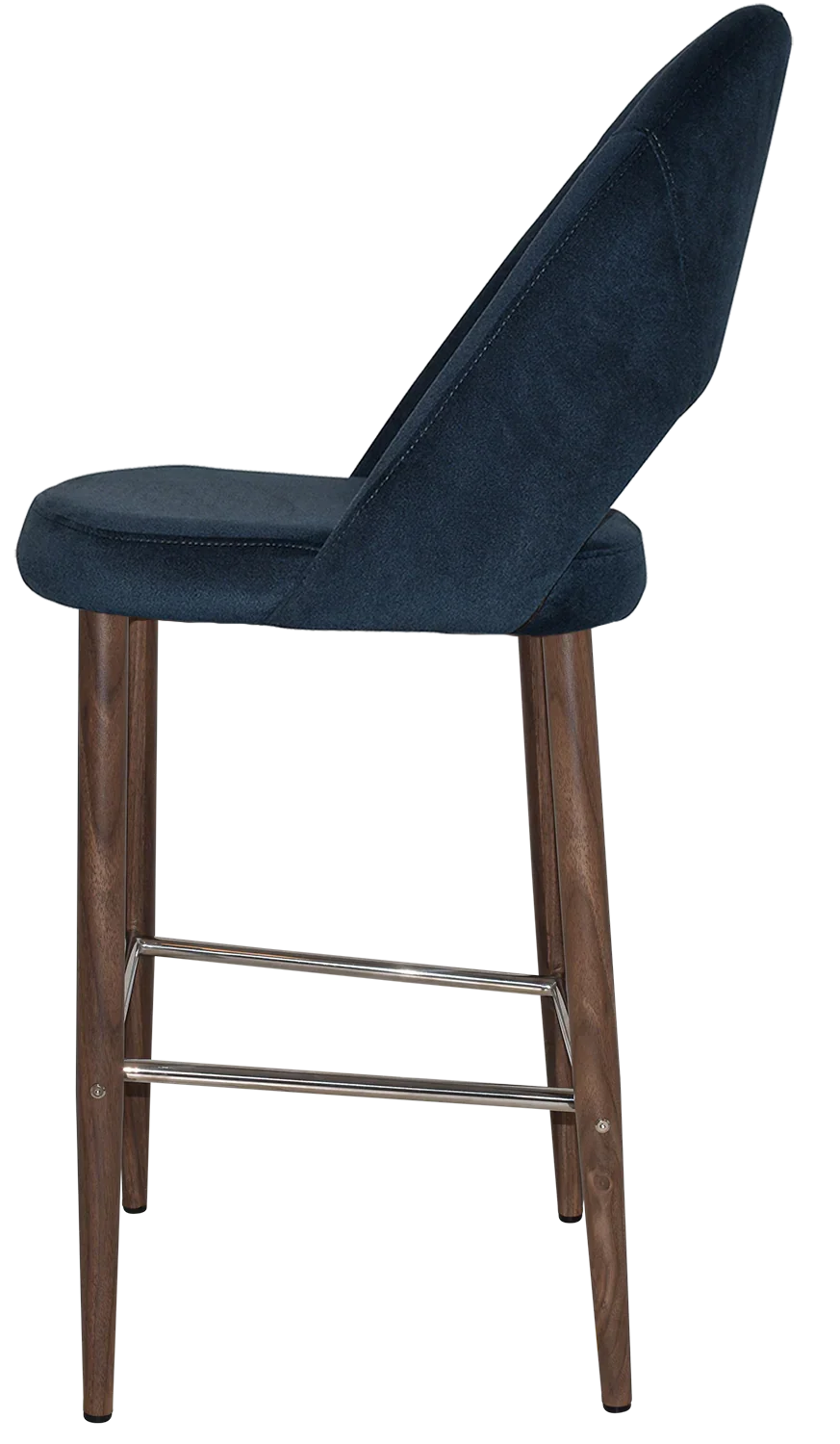 EZ STOOL CHEVRON 750 METAL LIGHT WALNUT