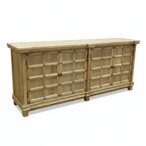 MF Chinese Antique Reproduction Recycled Timber 4 Door Buffet - 160cm thumbnail 4