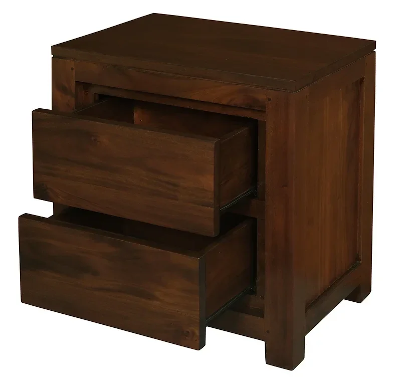 CT Amsterdam Solid Timber 2 Drawer Bedside Table
