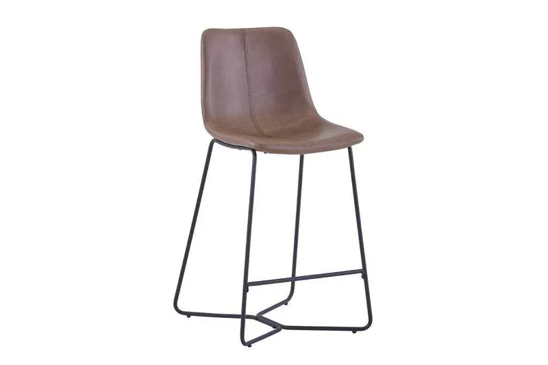 VI Stanwell PU Leather Upholstered Metal Legs Bar chair