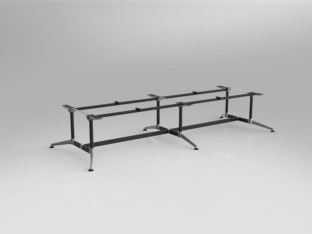 OL Modulus Twin Post Double Span Meeting Table Frame thumbnail 16