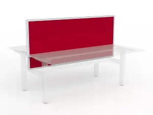 OL Studio50 Screen for Agile Shared Desk with White Frame thumbnail 1