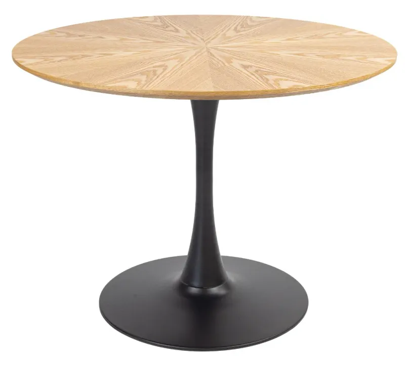 VI Spin Metal Pedastal Base Round Dining Table