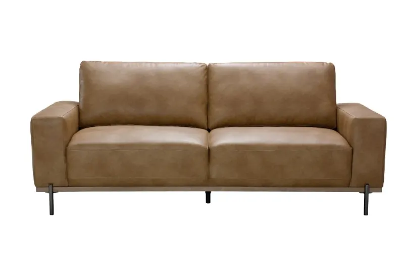 VI Panama Fabric 3 Seater Sofa - Blackand Brown