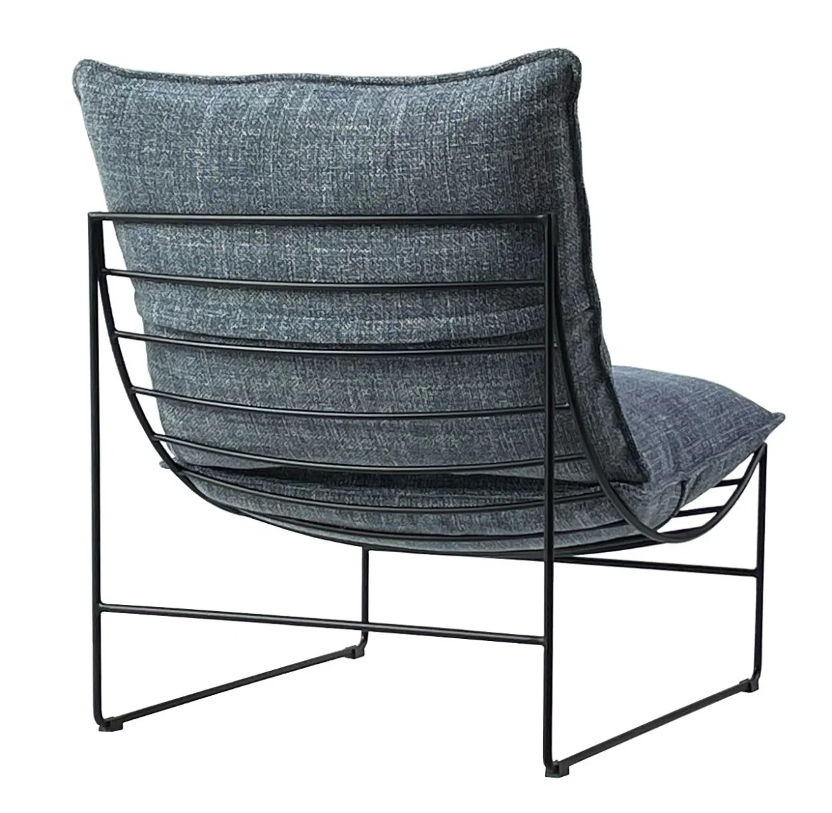 CR Drew Fabric Upholstered Metal Leg Accent Chair