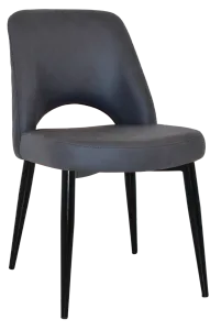 EZ Albury Black Metal Leg Upholstered Hospitality Dining Chair thumbnail 19
