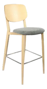FL Atlanta Upholstered Seat Aluminium Frame Hospitality Barstool - Large thumbnail 8