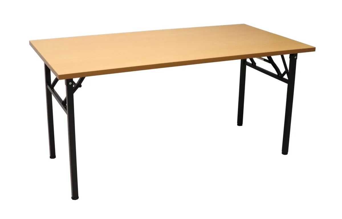 RL Rapid Black Steel Frame Folding Table