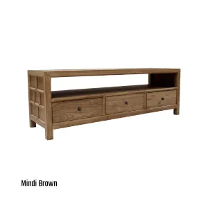 CR Evan Solid Timber 3 Drawer TV Unit thumbnail 6