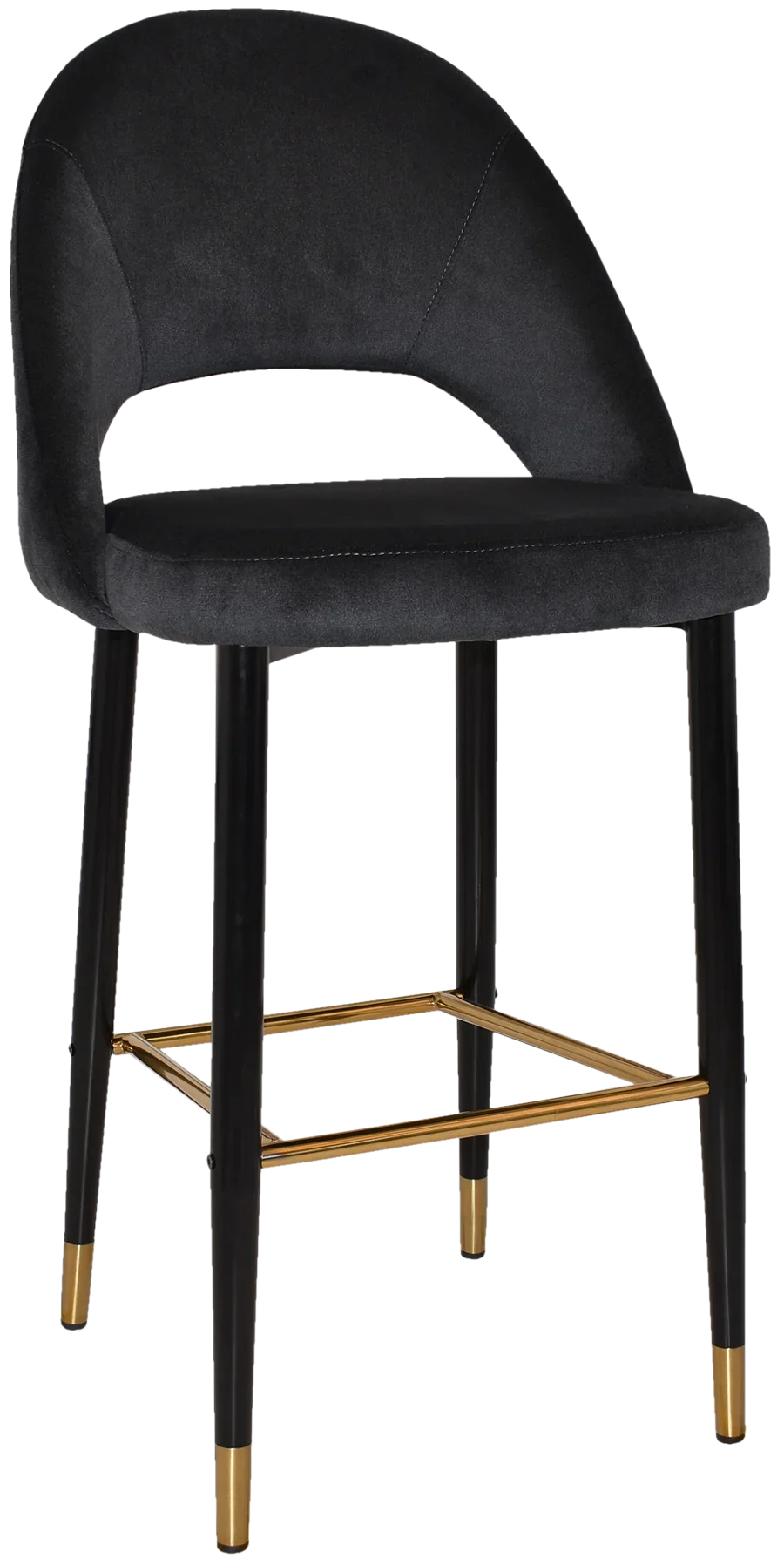 EZ STOOL CHEVRON 750 METAL BLACK BRASS