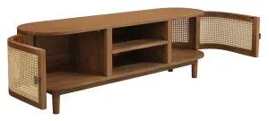 CT Kelly Solid Timber Rattan 2 Door TV Unit thumbnail 4