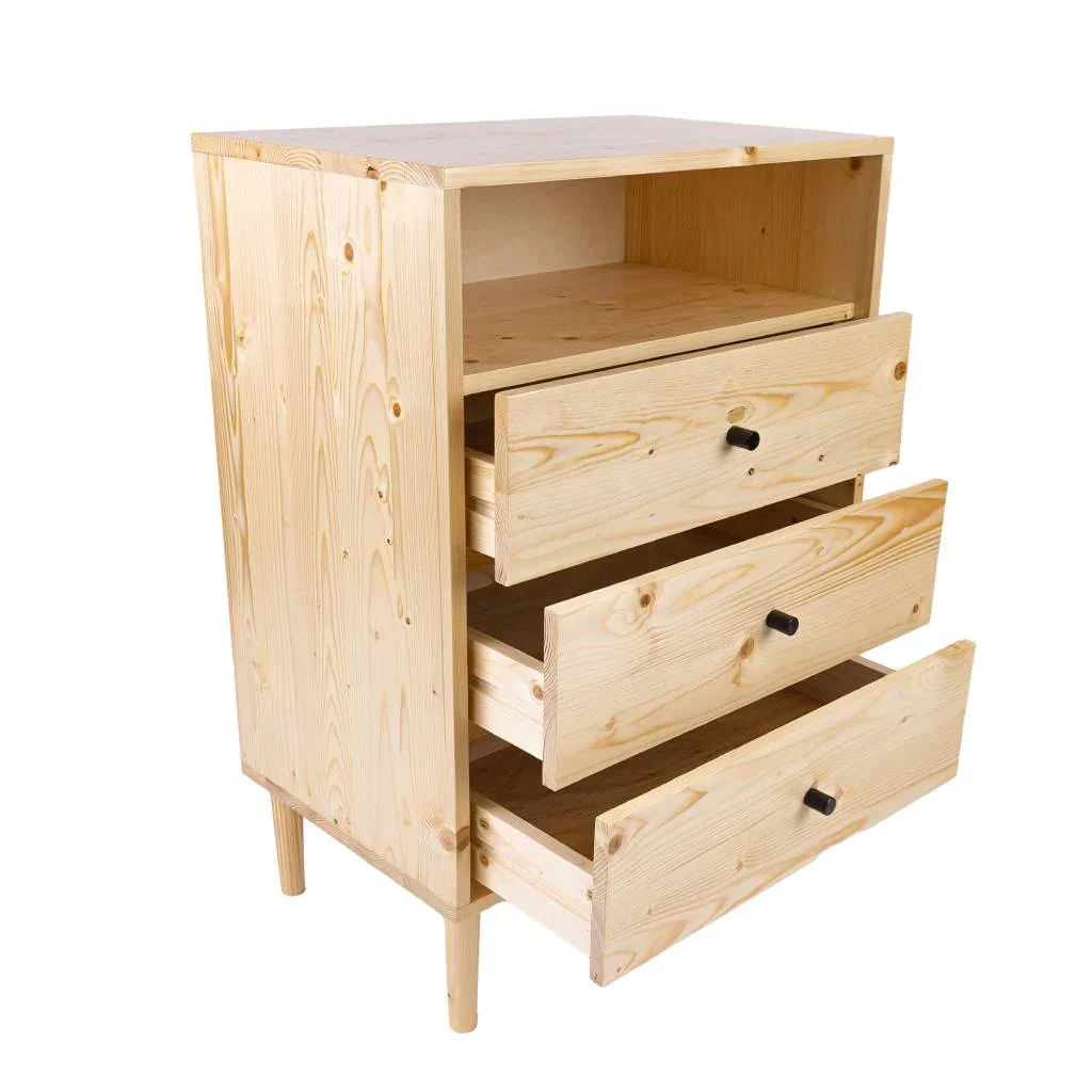 VI Neo Solid Timber 3 Drawer 1 Niche Tallboy