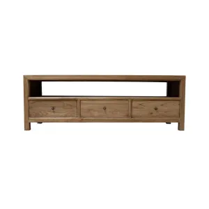 CR Evan Solid Timber 3 Drawer TV Unit thumbnail 1