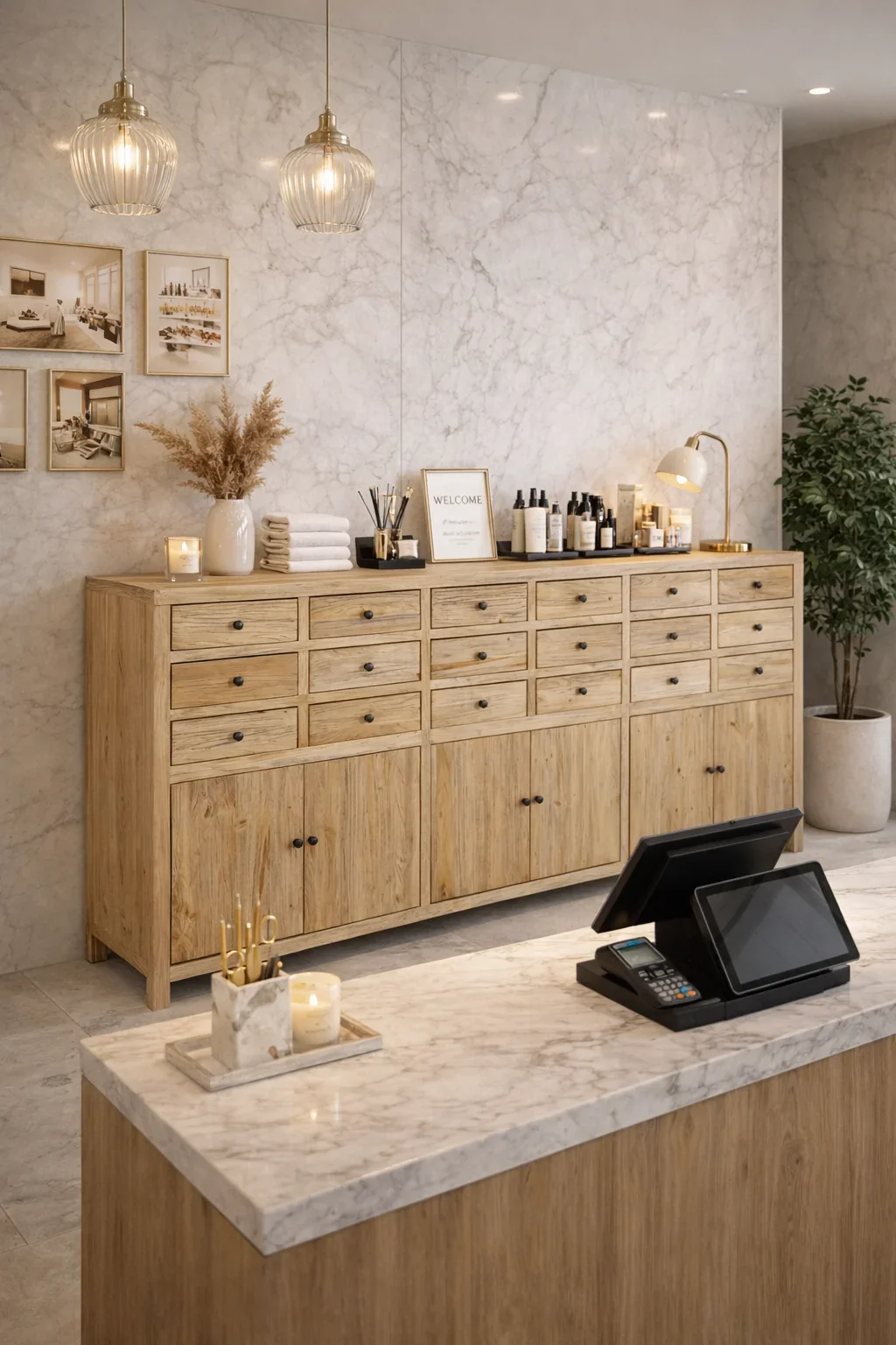 CR Sonoma Solid Timber 18 Drawer 6 Door Filing Cabinet Cupboard