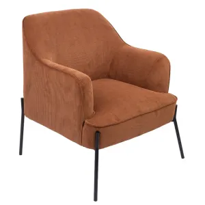 VI Seven Fabric Upholstered Metal Leg Armchair thumbnail 1