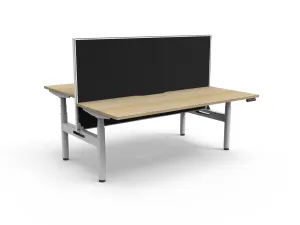 RL Halo Plus Height Adjustable Back to Back 2 User Workstation with SHUSH30 Screen thumbnail 6