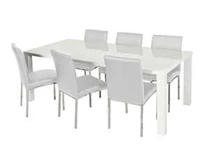 BT Bari Faux Leather Upholstered Metal Leg Dining Chair
