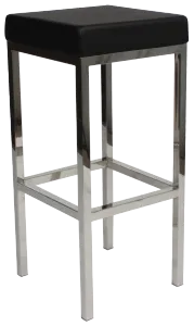EZ Oslo Stainless Steel Base Vinyl Upholstered Seat Barstool thumbnail 2