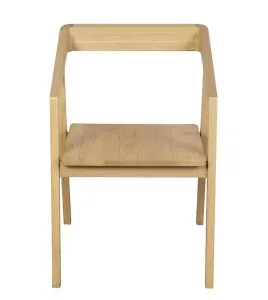 CT Kyoto Solid Timber Dining Chair in Natural Finish Set of 2 thumbnail 5